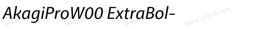 AkagiProW00 ExtraBol字体转换